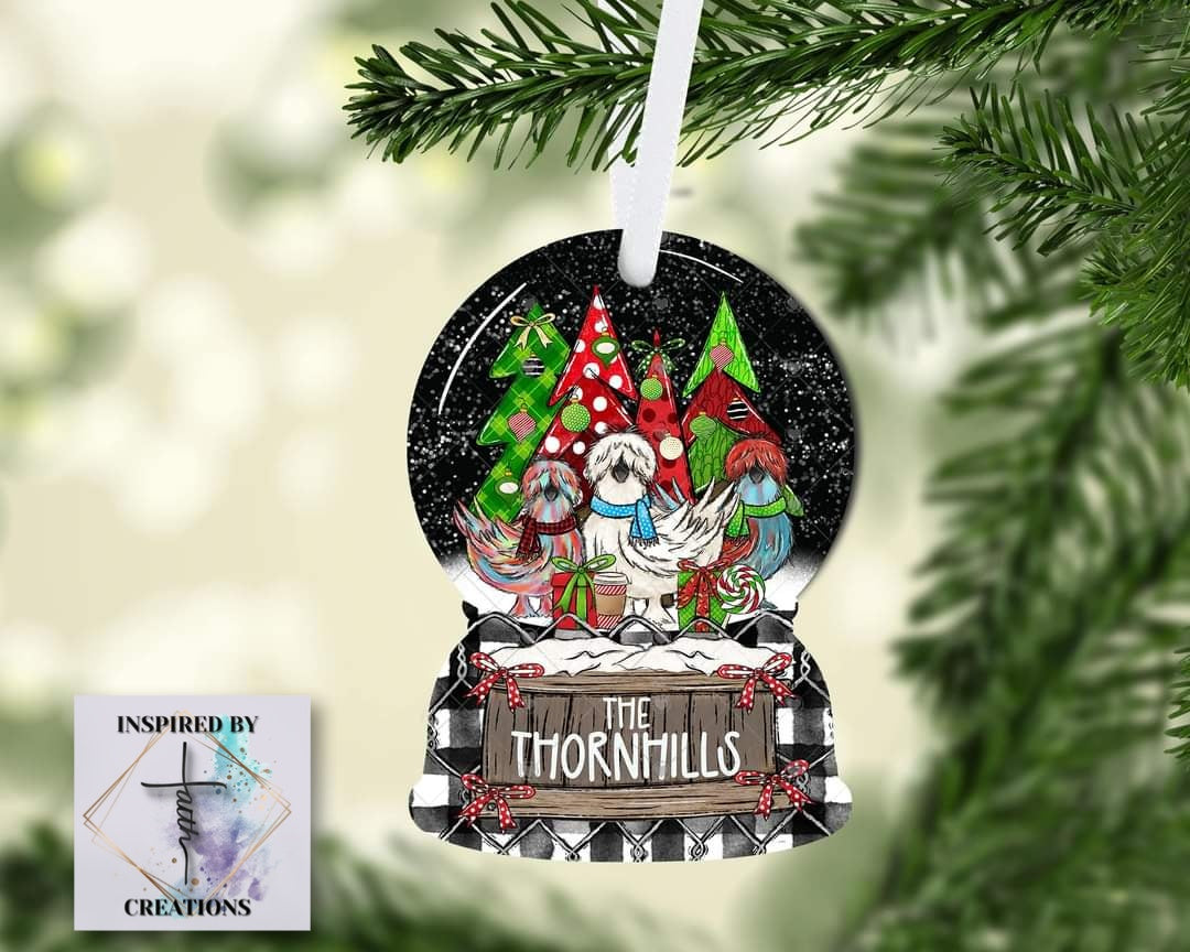 Snowglobe Ornament/Wall Hanger